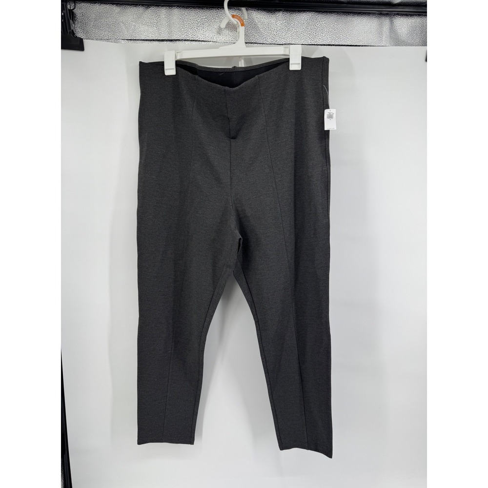 Old Navy Stevie Skinny Pants Workwear Womens 3X Extra High Rise Gray Ponte Knit